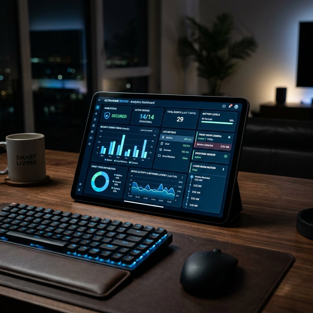 Smart home dashboard analytics
